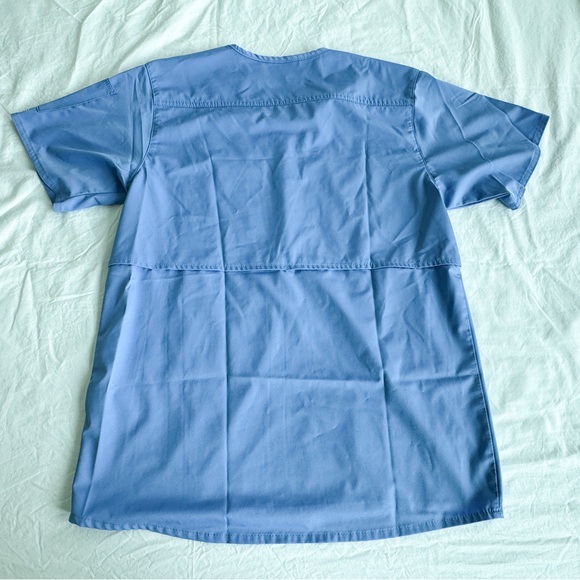 Carhartt Liberty Slim Fit V-Neck Scrub Top Small Ceil Blue - Picture 3 of 4